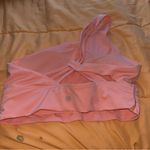 Athleta  Athena Longline Sports Bra Medium Low
Impact Peach Pink One Shoulder Photo 3