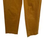 Everlane The Straight Leg Crop Pants Cotton Golden Brown Yellow Size 00 Photo 6
