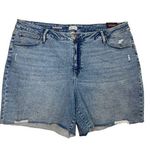 Ava & Viv New Bermuda Denim Jean Shorts Womens High Rise Relaxed Fit Size 26 Photo 0
