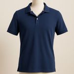 IZOD Women’s Navy Cotton Polo Shirt – Size M Photo 0