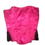 Pink Satin Corset Top Size M Photo 1