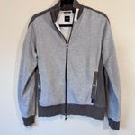 Hugo Boss  Grey Brown Full Zip Lightweight Jacket Womens S Casual Fall Preppy Photo 0