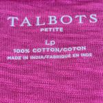 Talbots Petite Eyelet Top Pink Size LP Photo 6