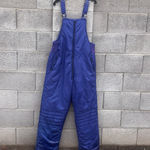 Vintage Snow Peak Blue Ski & Snowboard Bib Overalls Women's XL Photo 1