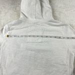 Aeropostale Y2K Short Sleeve Hoodie Sweatshirt Womens Sz M White Half Zip Vtg Photo 9