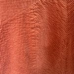 Women’s Retro Square Neck Burnt Orange Corduroy Jumper Dress Size S Photo 3
