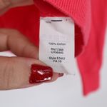 J.Crew The Caryn Cardigan Coral Button Up Long Sleeve Cotton Sweater Size L Photo 3