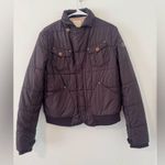 Diesel VINTAGE Y2K  CROPPED BOMBER JACKET BROWN NYLON SIZE XL Photo 0