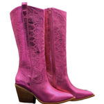 Corky Fuchsia Metallic Hey Girl by ’s Howdy Cowboy Boots in size 6  Photo 0