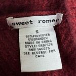 Sweet Romeo Sweater Women’s Size Small Red Abstract Rib Turtleneck Tunic NWOT Photo 3