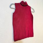 Preview Collection Knitted Silk Turtle Neck Sleeveless Sweater Blouse X Photo 3