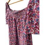 J.Crew  Afternoon Linen Dress Berry Floral‎ Pink Size Small Photo 11