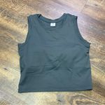 Paragon  Fitwear Sleeveless Cropped Athletic Tank Built In Bra Top Small Green Photo 0