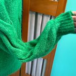 Bluivy Emerald Green cable Knit Sweater Size M Photo 5