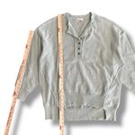 Peach Love California Sage Henley Sweater Womens M Soft Knit Pullover Ribbed Hem Photo 3