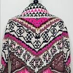 Alya  Chic Patterned Cardigan Sweater Size S/M Photo 6