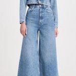 NWT Mother Denim SNACKS The Sugar Cone Skimp Wide Leg Jeans Mouthful 26 Blue Photo 0