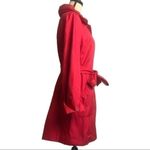 Dennis Basso Dennis By Red Trench Coat Size S Photo 1