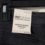 INC  Womens Embroidered Pocket High Rise Straight-Leg Jeans Size 14/32 Photo 4