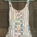 Current Air Anthropologie  Los Size Large Rainbow and‎ White Tank Top Photo 0