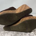 Montego Bay Club  Sandal Women Size 7 Brown Block Heel Slip On Slides Open Toe Photo 5