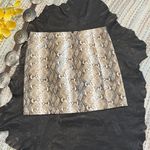 Wild Honey Snakeskin Print Vegan Leather Mini Skirt Juniors Size L. Photo 1
