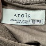 Atoir by Revolve The Baseline Mini Dress Coffee Mock Neck Cut Out Long Sleeves Brown Size 8 Photo 11