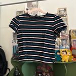 Forever 21 Striped T-Shirt Set - Red and Teal Photo 1