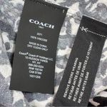 Coach Yoke StaticāPattern Jacquard Long Sleeve Midi Dress Back White 0 Photo 12