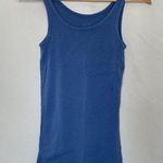 A New Day Blue Tank Top size small summery extra long shirt casual cotton modal Photo 0