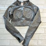 Gymshark Gray Long Sleeve Crop Top Photo 0