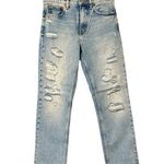 ZARA Women’s  The Truth Slim Distressed Light Wash Jeans—size 4 Photo 0