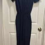 Joules Antonia cotton short sleeve v neck pant jumpsuit Navy Size 2 NWT Photo 0