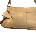 Kate Landry Tan Leather Shoulder Bag with Silver Chain Accents Photo 4