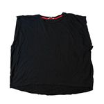 ZARA Women Boxy Black Shirt Crew Neck Tee Size Medium Oversized 90s Basics Layer Photo 0