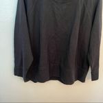 Eileen Fisher Pullover Crewneck Sweatshirt Black Boxy Photo 3