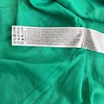 Mango  Green Midi Dress Linen-Blend Dress with Buttons Size Medium Photo 8