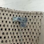She & Sky  Dot Print Ruffle Sleeve Crop Top Size L Photo 7