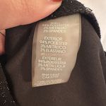 Calvin Klein Women's 10 Black Belted Wide Leg Jumpsuit Glitter Metallic V Neck Photo 7