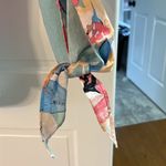 Adrienne Beautiful Floral Blouse with ties at the wrist Photo 3