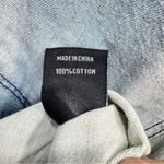 Thrill Patriotic Motorcycle Tunic Dress Ripped Off Sleeves Fringe Stars Stripes Blue Size XL Photo 6