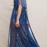 Free People  rare teal sequin maxi dress NWT Photo 0