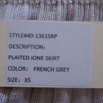 Torn By Ronny Kobo NWT Ronny Kobo IONE in French Gray Plaited Rib Stretch Knit Maxi Skirt XS $356 Photo 7