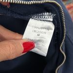 Emory park Navy Blue Aviator Flight Patch Zip Up Long Sleeve Cotton Jumpsuit Photo 5