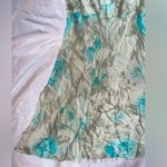 vintage floral cream and blue mini dress with sequins Size M Photo 9