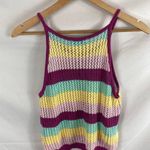 BCBGeneration NWT Striped Halter Neck Open Knit Sweater Tank size xs Photo 4
