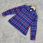 Patagonia Women’s Organic Cotton Long-Sleeved Fjord Flannel Shirt Oasis Blue 12 Photo 2