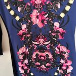 Roberto Cavalli Just Cavalli Orchid Floral 3/4 Sleeves Black Dress 44/8 Photo 8