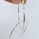 925 Sterling Silver Hoop Earrings Photo 3
