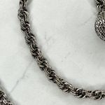 Silver Tone Double Ball Charm Metal Chain Link Belt Y2K One Size (OS) ✨ Photo 10